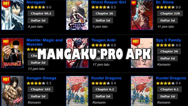 Berbagai Fitur Mangaku Pro Apk