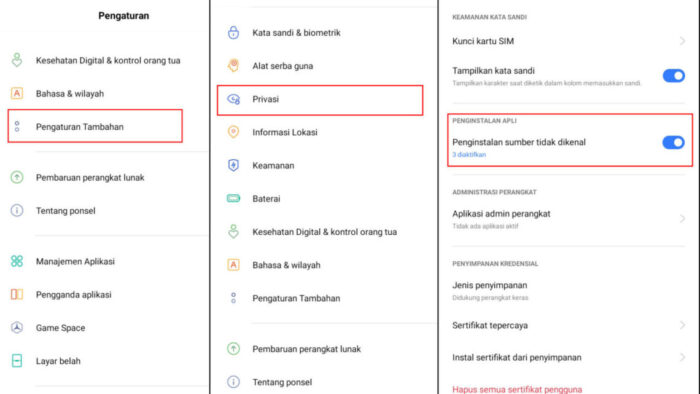 Cara Memasang Tezza Mod Apk Premium Di Semua Perangkat