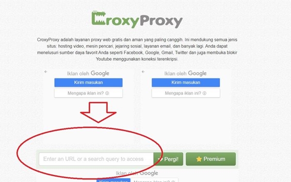 Cara Menggunakan Web Croxyproxy Site
