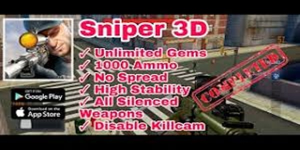 Fitur Menarik Pada Game Sniper 3D Mod Apk
