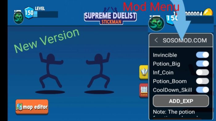 Fitur Pada Supreme Duelist Stickman Mod Apk