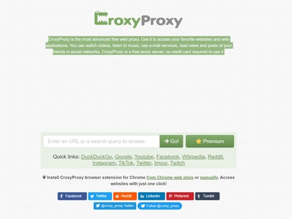 Penjelasan Mengenai Croxyproxy
