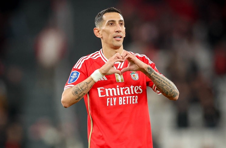 Di Maria Mencetak Gol Saat Benfica Mengalahkan Aruca Untuk